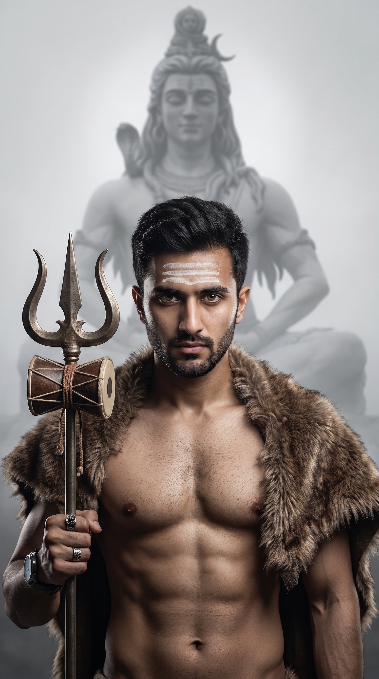 Example output for Aghori Devotee Portrait