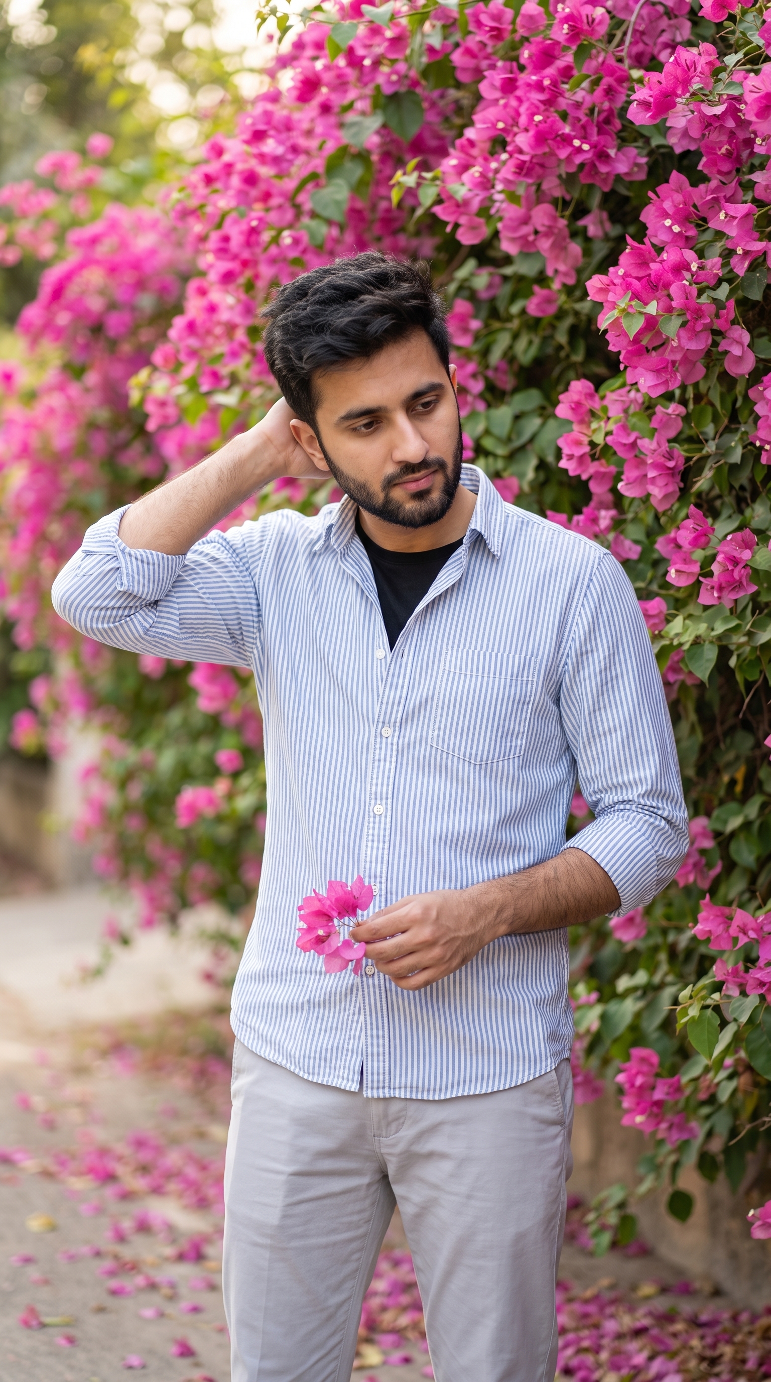 Example output for Bougainvillea Wall Portrait