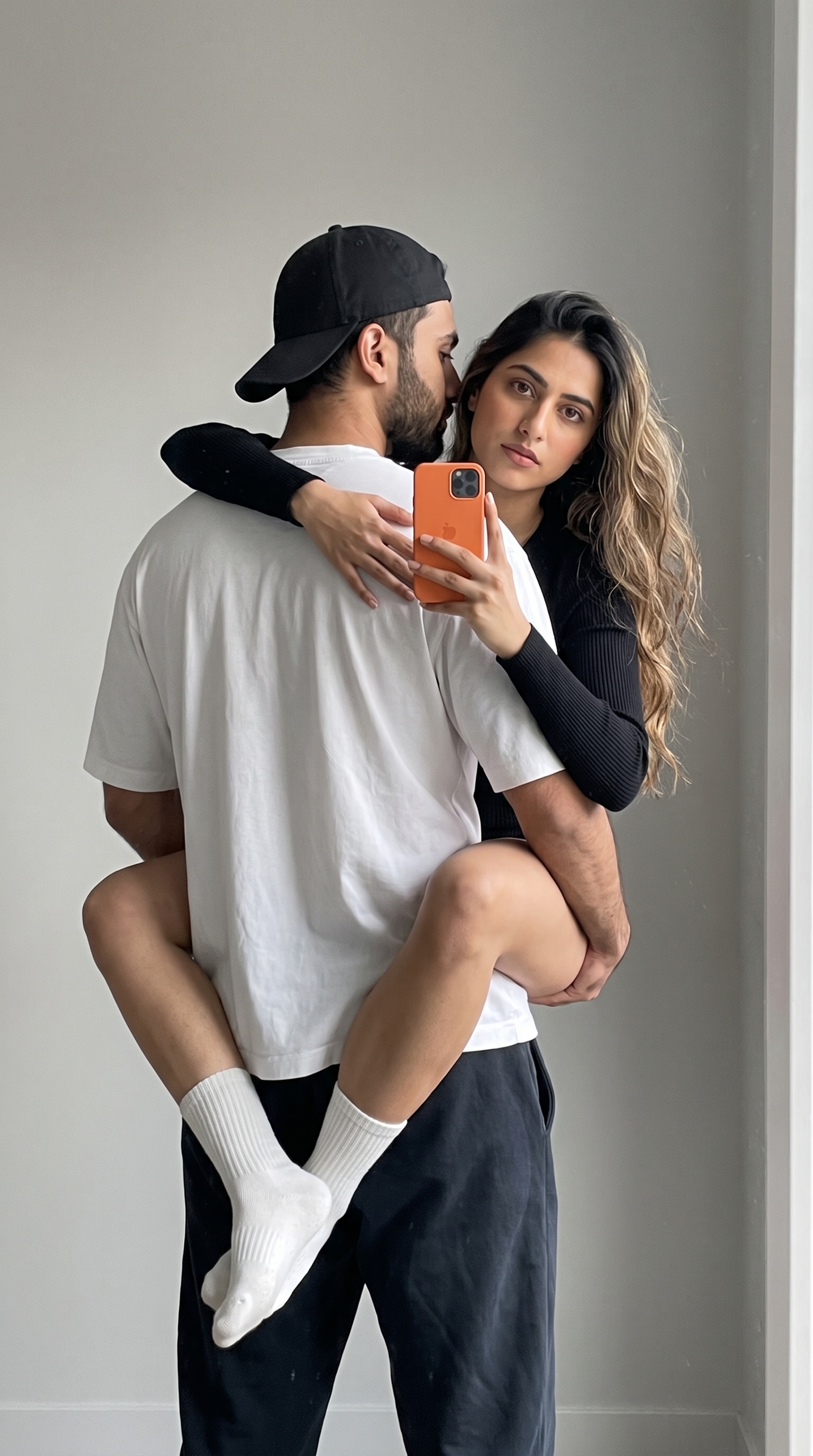 Example output for Candid Couple Mirror Shot