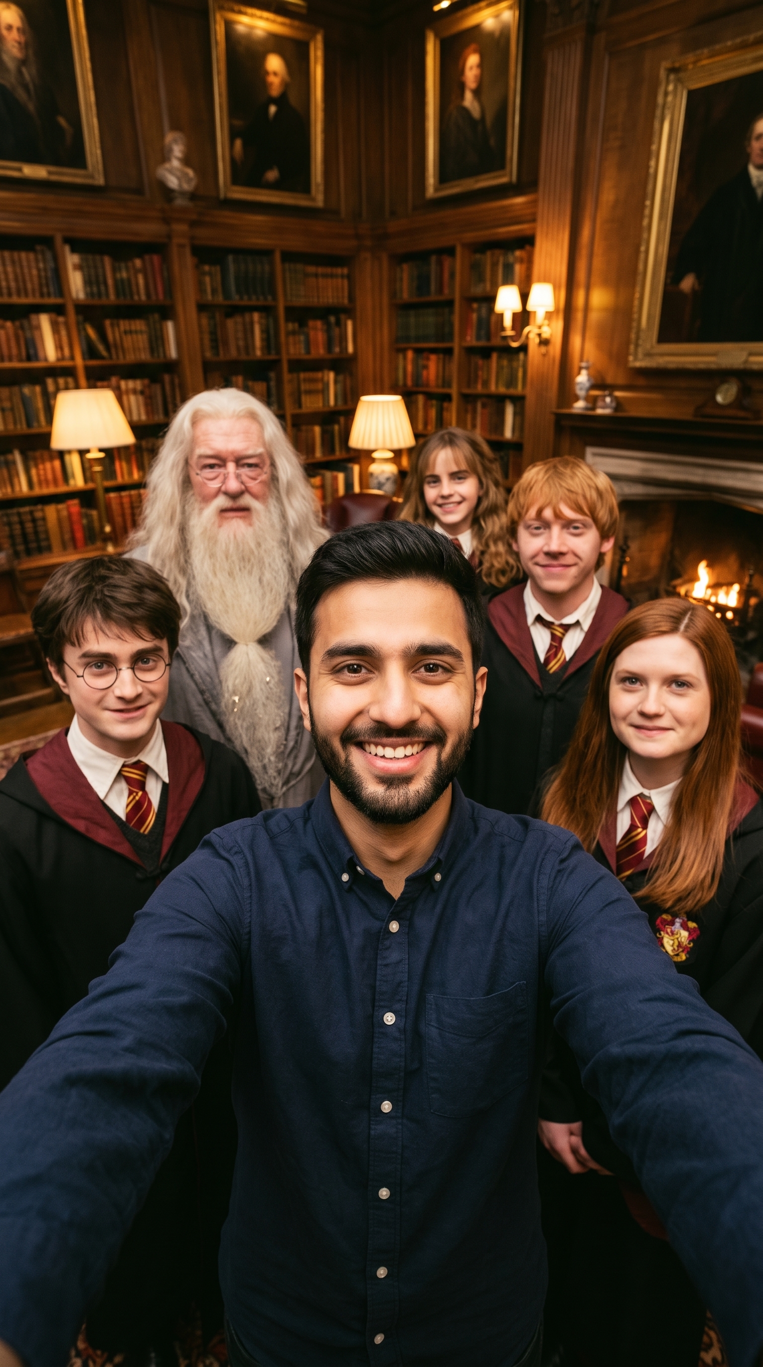 Example output for Hogwarts Library Selfie