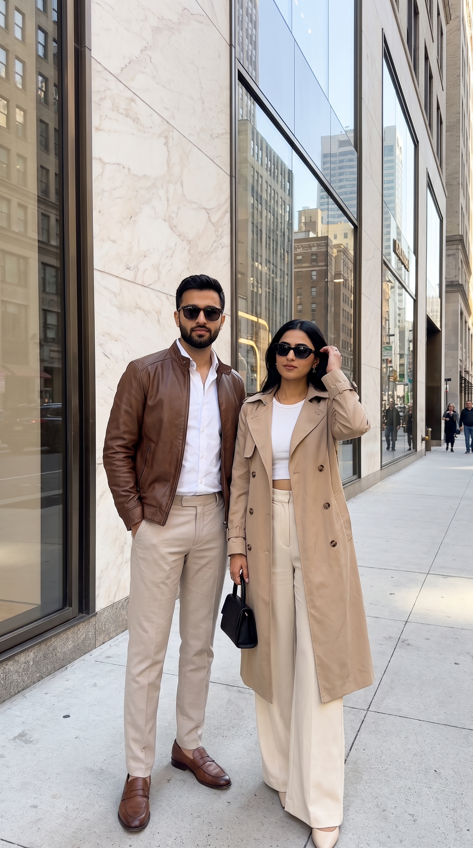 Example output for Old-Money Couple — City Street